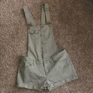 Pinstripe overalls